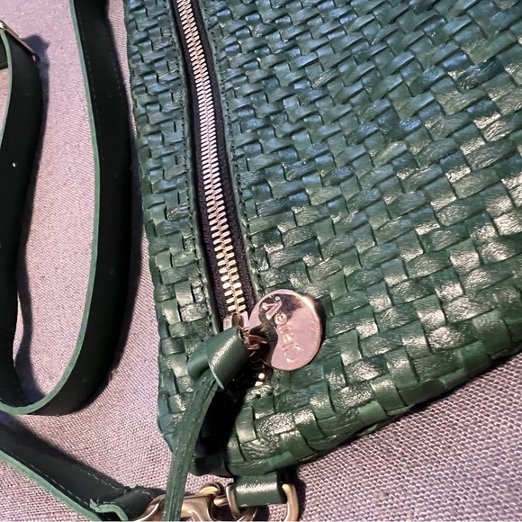 Clare V Grande Fanny Woven Evergreen - Picture 3 of 6